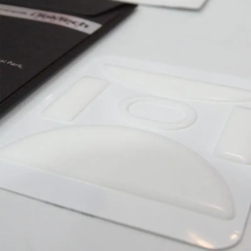 1 세트 아이스 버전 마우스 스케이트 패드 둥근 곡선 가장자리 마우스 발 스티커를위한 g23 마우스