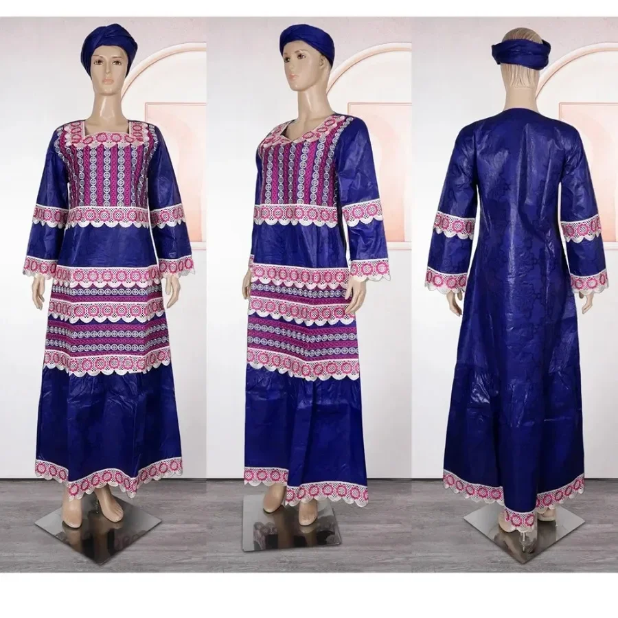 2024 African Dresses for Women Traditional Africa Clothing Dashiki Ankara Outfits Gown Abayas Robe Muslim Kaftan Long Maxi Dress