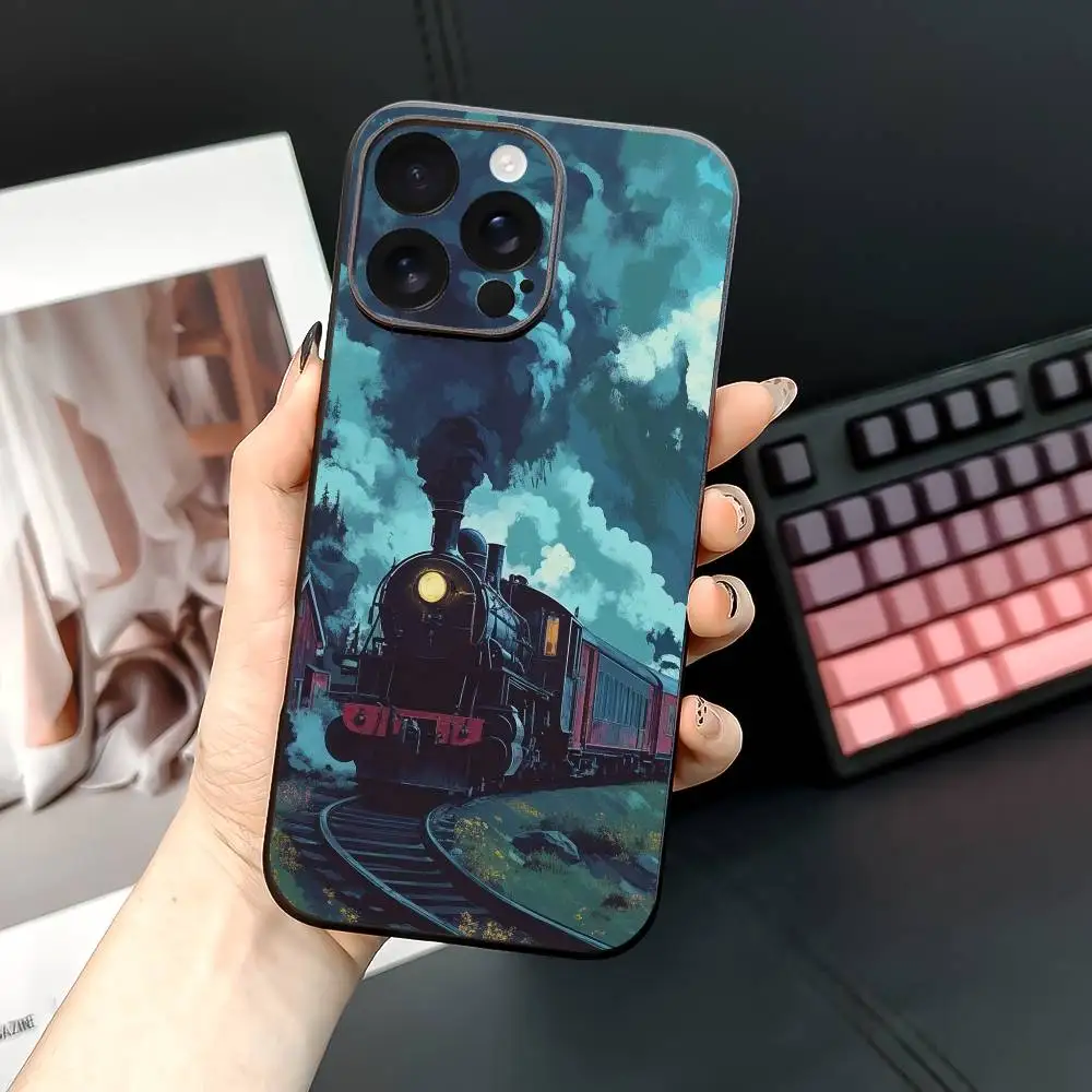 حافظة لهاتف آيفون 16 15 14 13 12 17 PRO MAX PLUS Mini TPU حافظة ناعمة وصديقة للبشرة