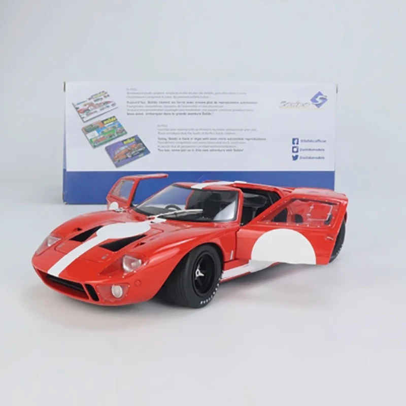 

Diecast 1: 18 Scale Double Door Alloy Car Model Simulation Finished Product GT40 Mk.1 Hobby Collection Ornament Gift