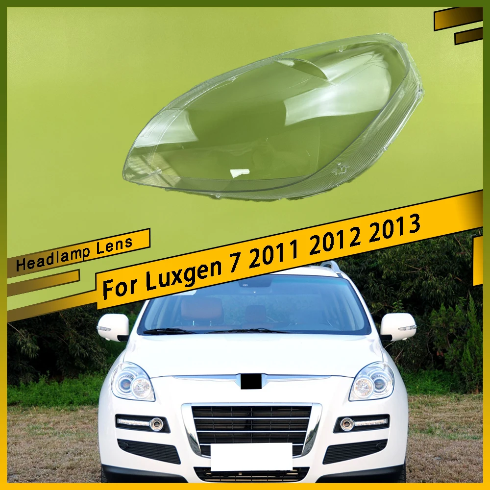 

For Luxgen 7 2011 2012 2013 Car Replacement Headlamp Caps Glass Headlight Cover Auto Transparent Lampshade Case Lamp Lens Shell