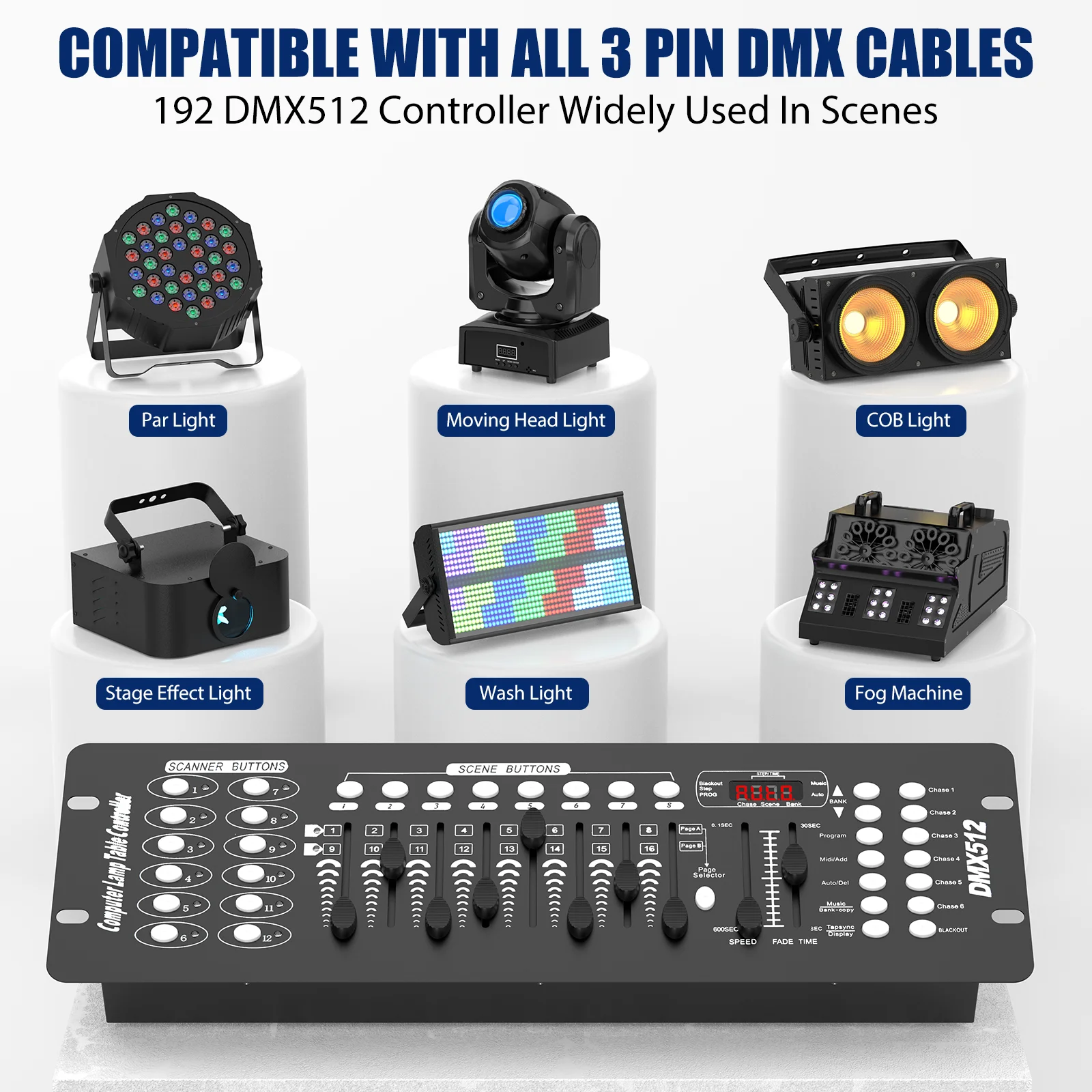 Datewink DMX 512 Controller 192 Channel DMX Console Stage Lighting