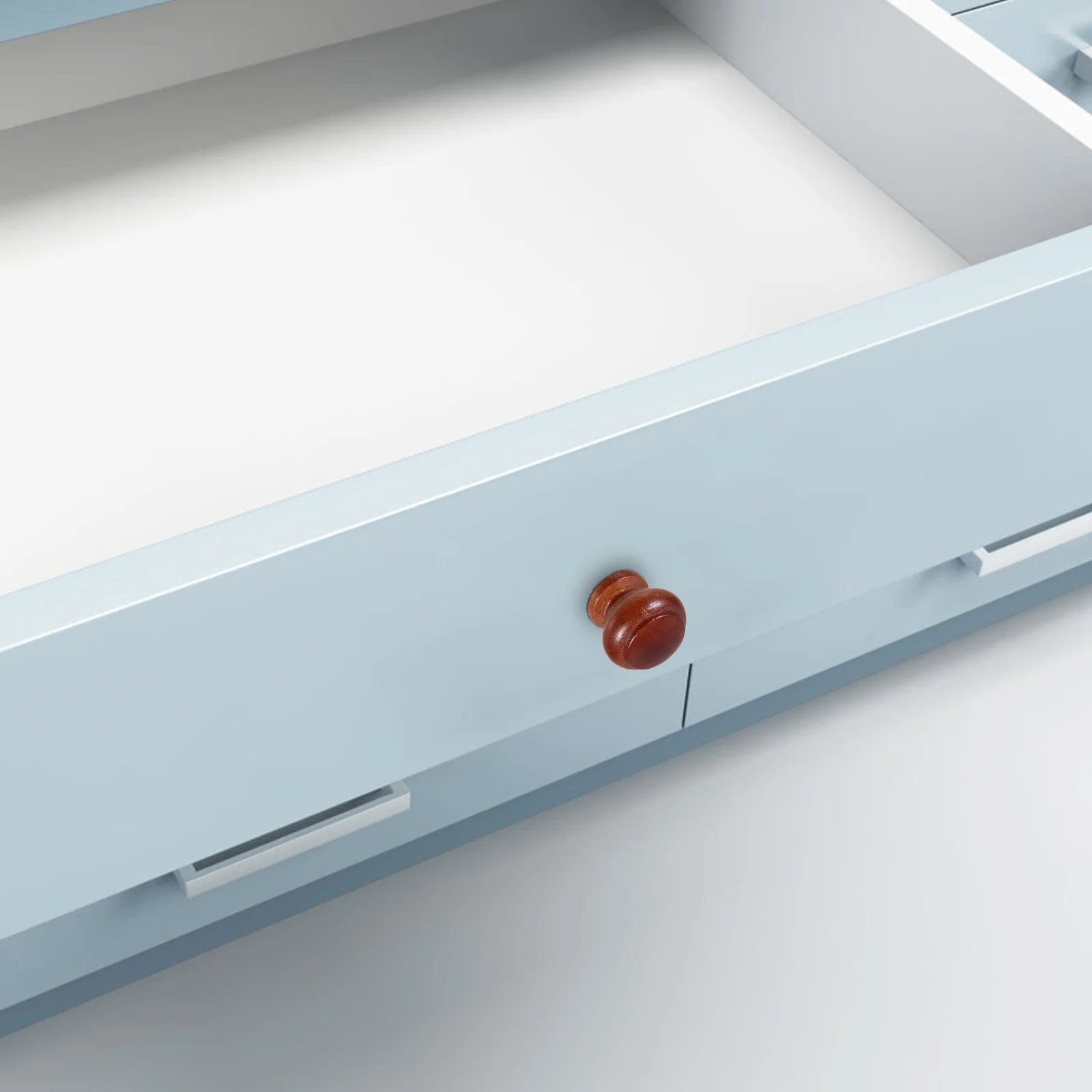 4 قطعة قبضة مريحة مقابض الأدراج الخشبية نمط الفطر للمطابخ غرف النوم غرف المعيشة مقابض أدراج خشبية