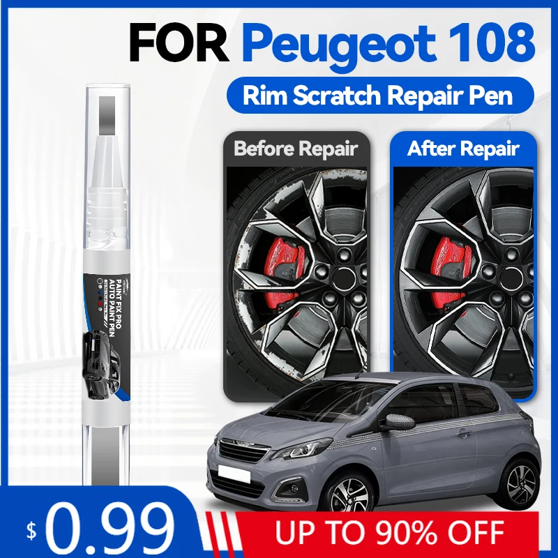 

Карандаш для подкраски колесных дисков Peugeot 108, набор для быстрого и простого ремонта царапин на колесах, краска для дисков