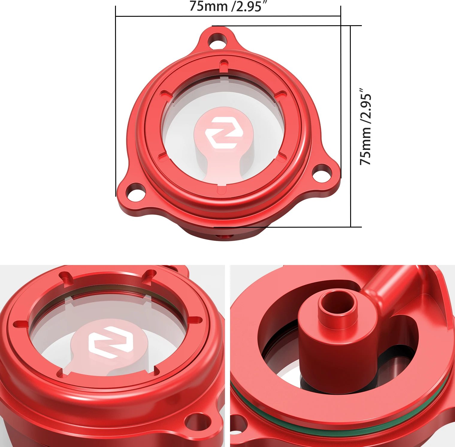 NICECNC For Honda XR650L XR 650L XR 650 L 1993-2025 XR600R XR 600R 1990-2000 Motorcycle Transparent Engine Oil Filter Cover