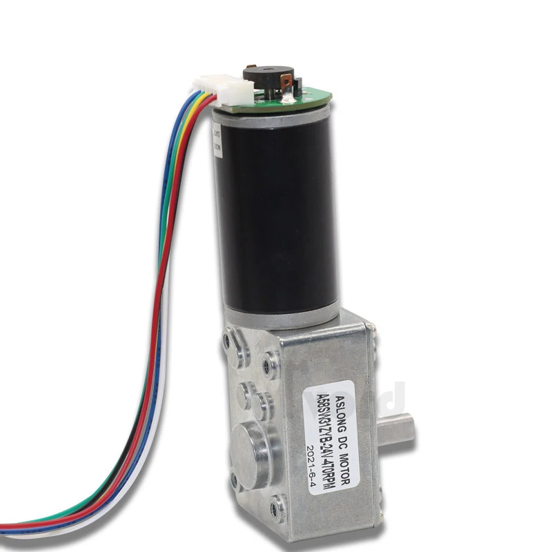 12V A58SW31ZYB Worm Gear Self-Locking Motor with 5840 Hall Encoder DC Geared Moto