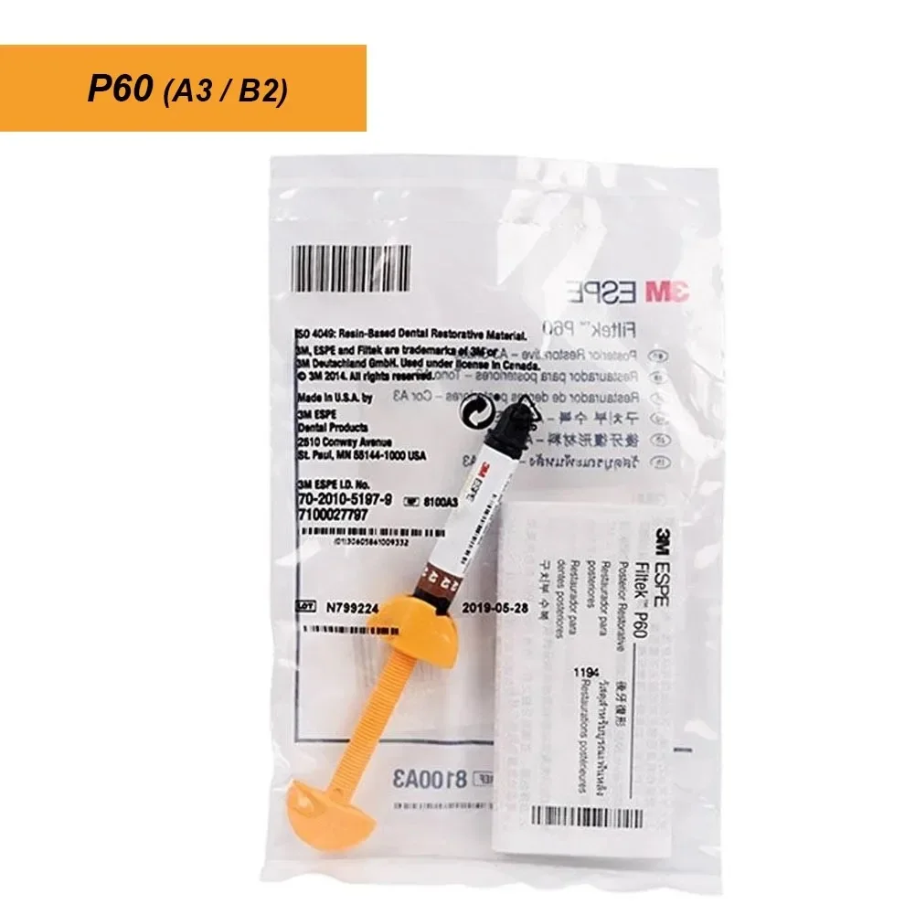 

Dental 3M ESPE Composite Resin Valux P60 Z250 Light Cure Restorative Resin Adhesive Glue Agent Bond Tooth Filling Materials 4g