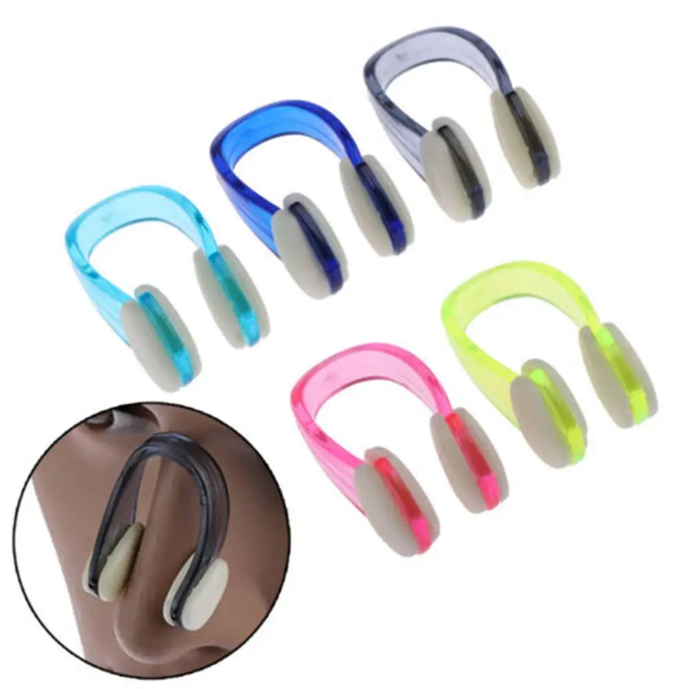 Swim Nose Clip No Deformation Swim Nose Clip with Waterproof Pad High Strength Mini Swimming Nose Clip Swimming Accessory