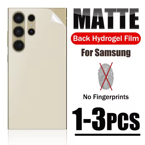 1-3PCS Back Hydrogel Film Matte For Samsung Galasy S24 S23 S21 S22 Ultra S10 S20 M21 M31 Fe Lite Plus Soft Protector Not Glass