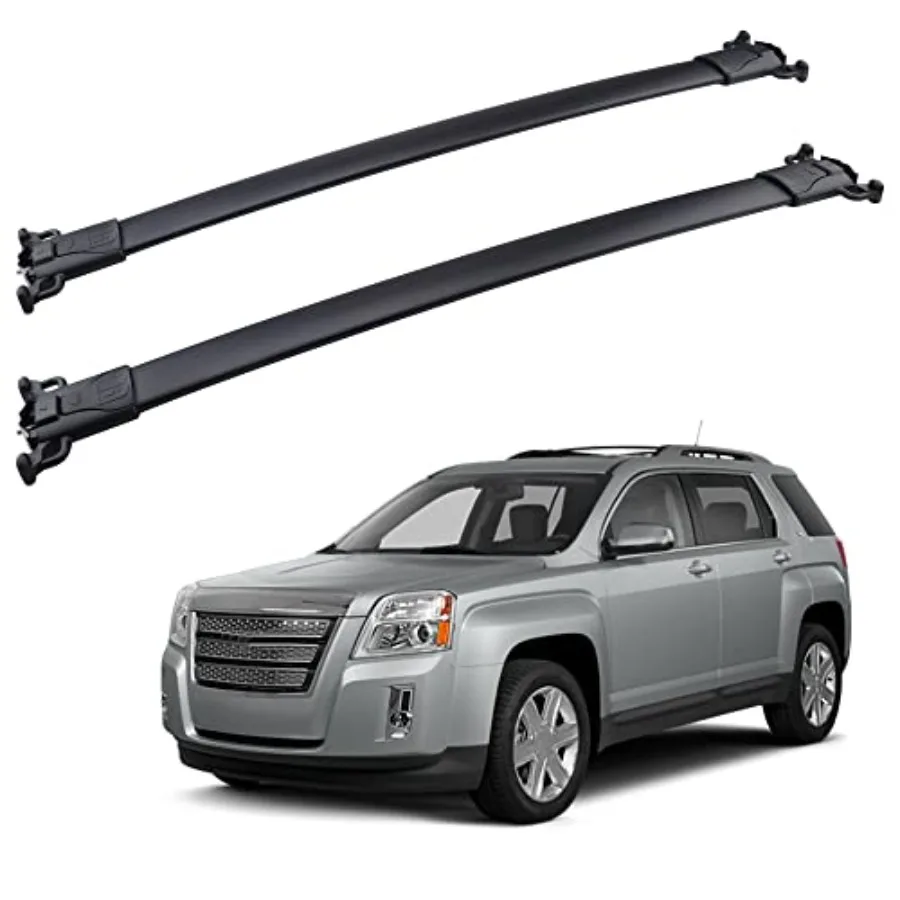 

Roof Rack Cross Bars Compatible with 2010-2017 Chevy EquTerrain Aluminum Crossbars Cargo Carrier Rooftop Luggage Kayak Bicycles