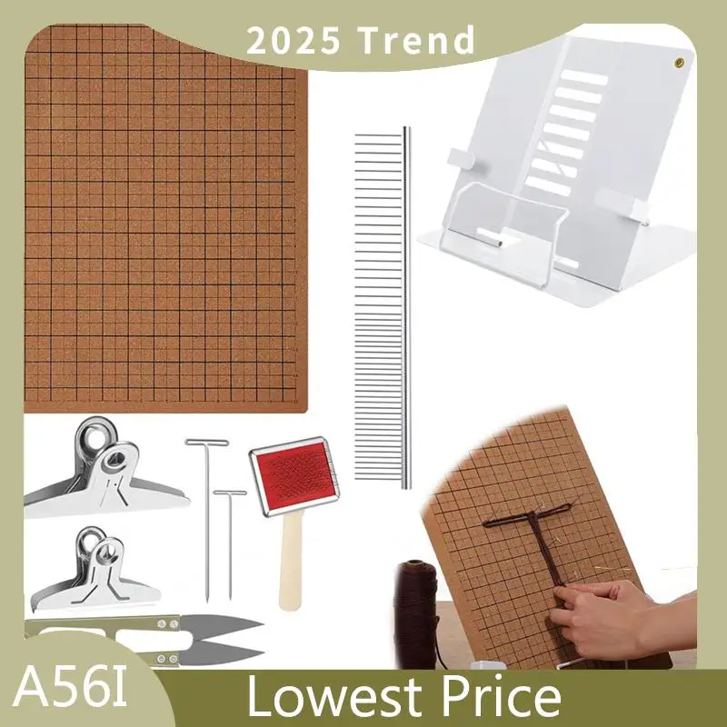 

Special Macrame Tools And Supplies Set(108 Pieces), Adjustable Holder, Double Sided Grids,Scissors Ruler For Braiding Bracelet C