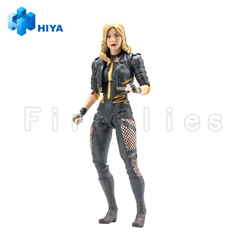 ฟิกเกอร์แอคชั่น 1/18 HIYA ขนาด 4 นิ้ว ซีรีส์มินิสุดประณีต INJUSTICE 2 แบล็ค แคนารี โมเดลอนิเมะ ของเล่น