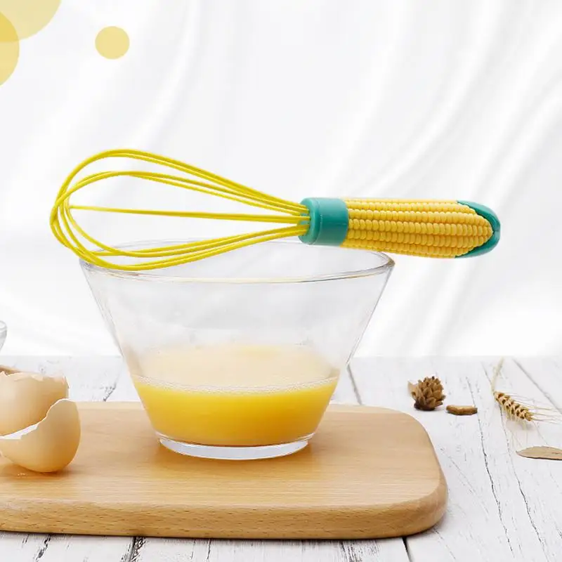 Silicone Whisk For Mixing Heat Resistant Egg Whisks Silicone Balloon Whisk Handle Beater Blender For Non-Stick Cookware Safe