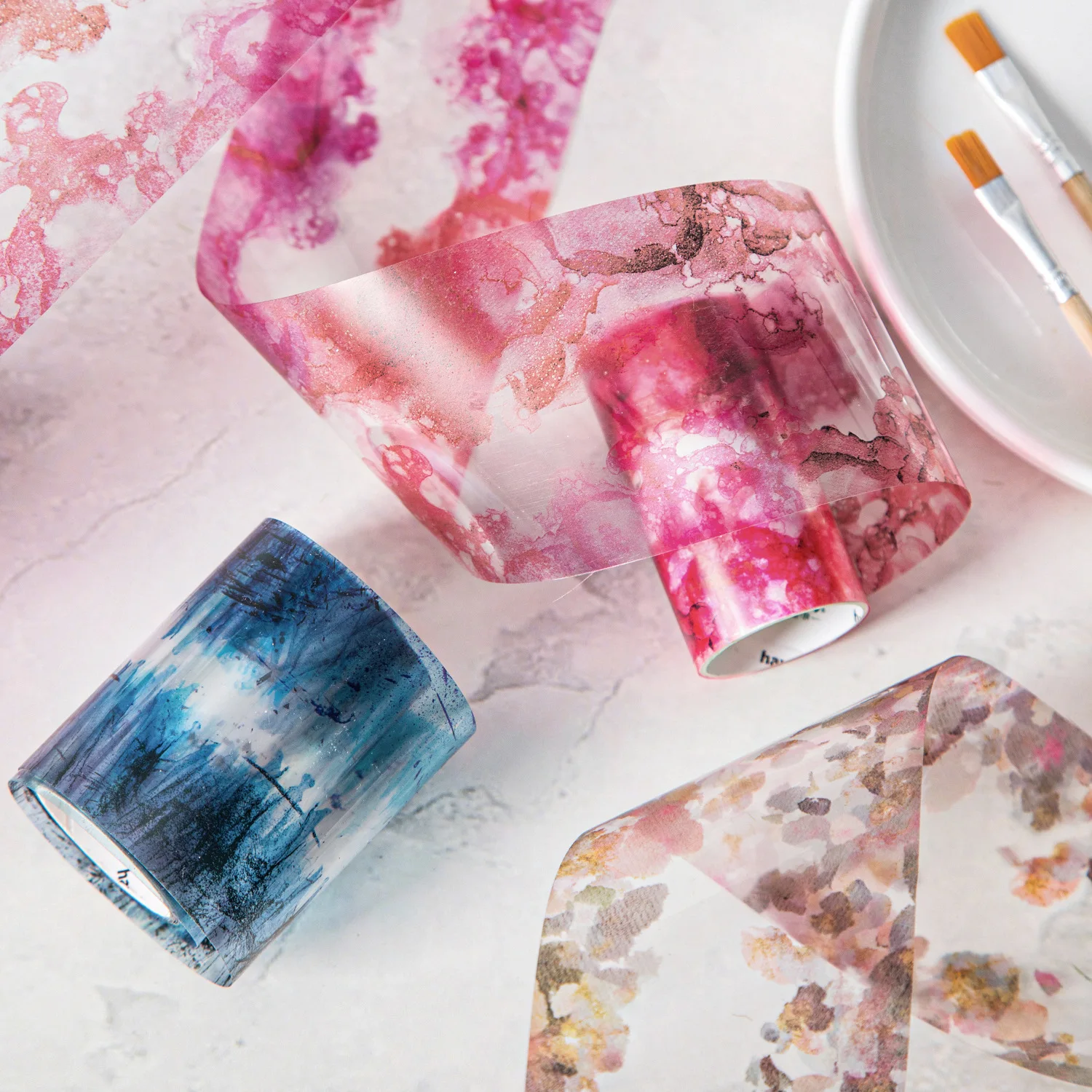 

1pcs/1lot Decorative Adhesive tapes Watercolor patterns Scrapbooking DIY Paper Scrapbooking Stickers