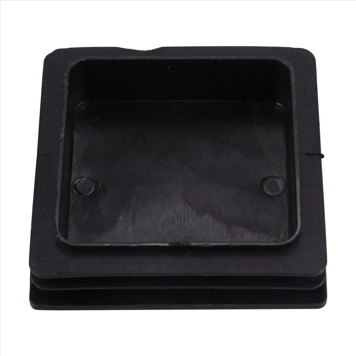 

A06K 100mm X 100mm Plastic Ribbed Square End Caps Cover Tube Inserts 20 Pcs