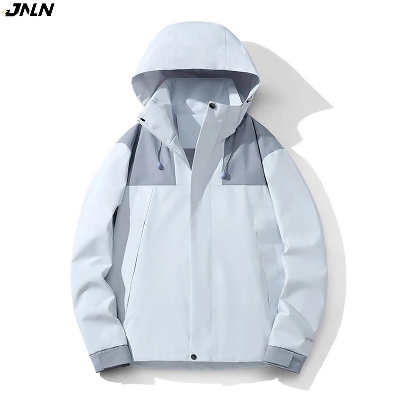 JNLN Men Women Waterproof Hiking Jackets Climbing Camping Trekking Windbreaker Unisex Outdoor Windproof Rain Coat Antifouling