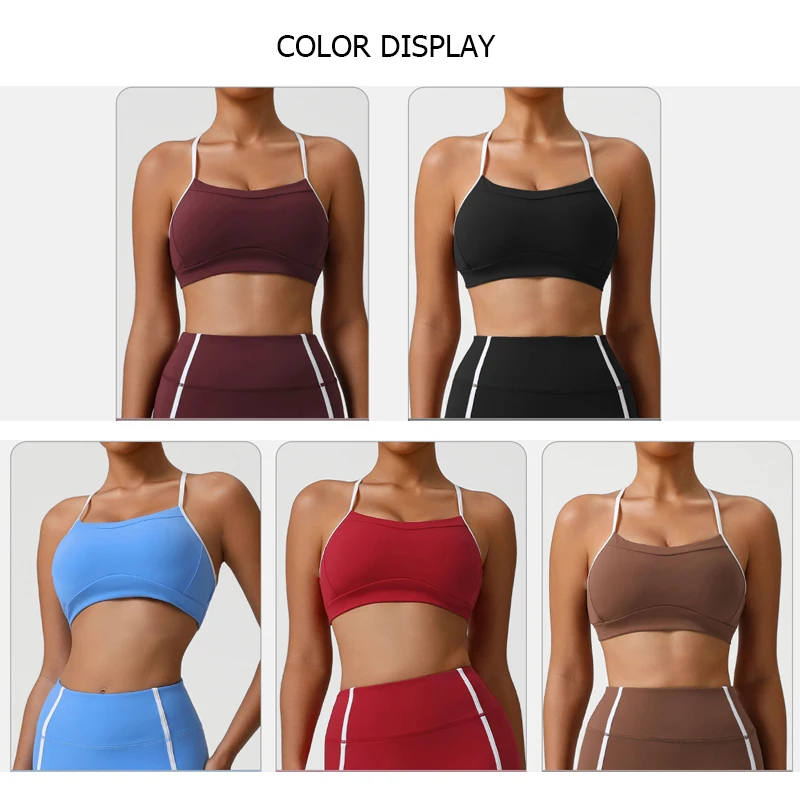 Stretchy Soft Sports Underwear Women High Impact Fitness Yoga Bra Breathable Quick Dry Gym Crop Top Female Workout Clothes view 5