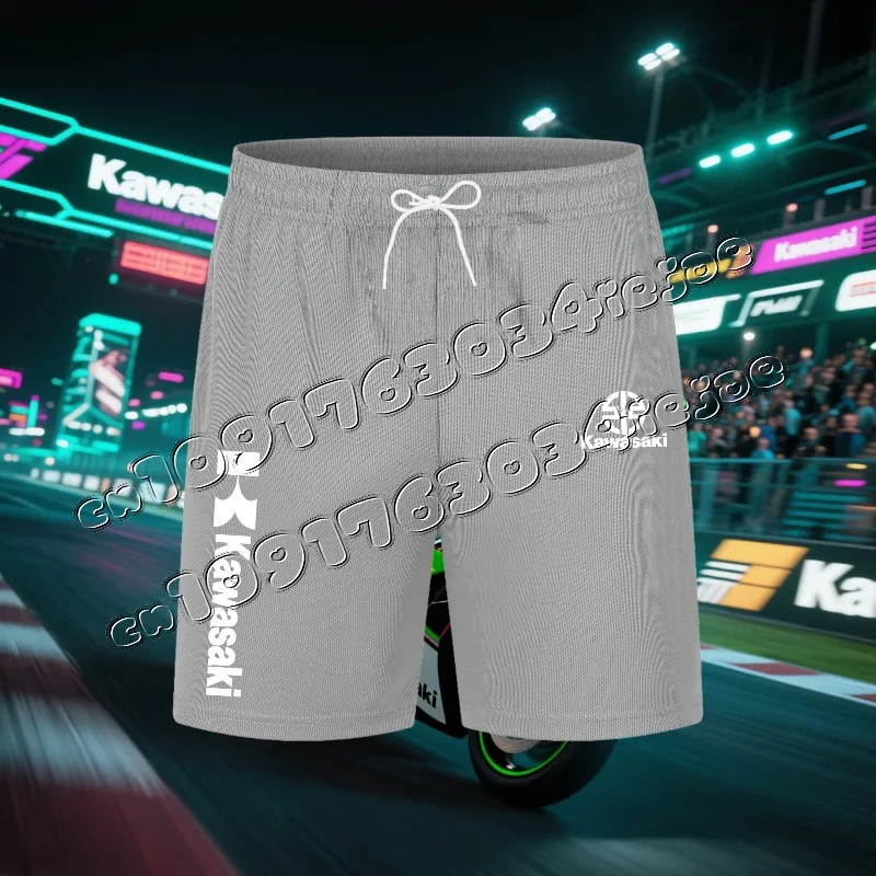 

Kawasaki Summer Popular 3D Printed Quick Drying Men Breathable Motorcycle Shorts Off-road Motorcycle Sport Running Men Shorts