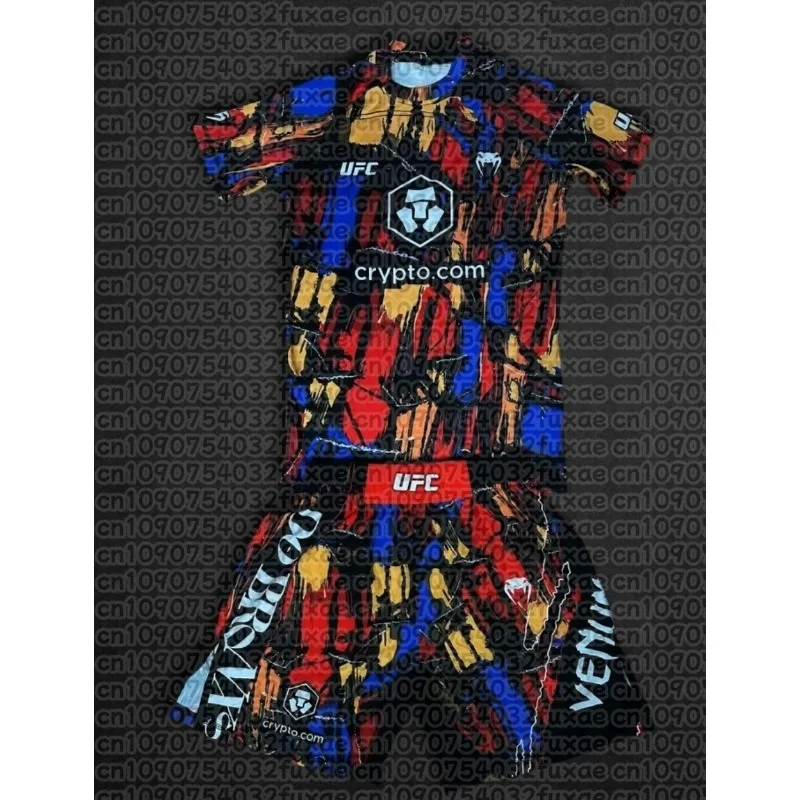 

Charles Oliveira UFC боксерские тренировочные шорты мужские дышащие скоростные сушки трикотаж для борьбы бег впитывающий пот комплект