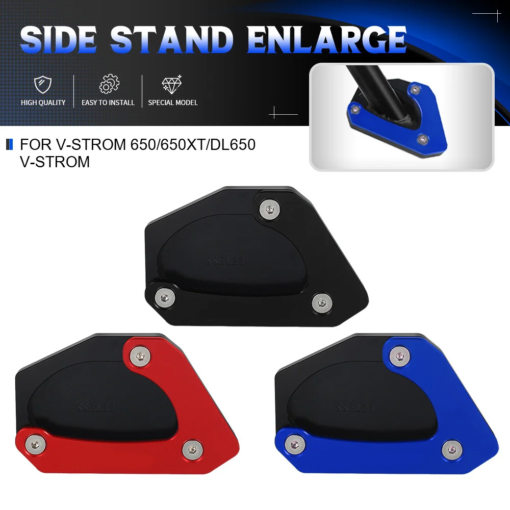 

For Suzuki V-strom 650 650XT DL650 Vstorm DL650XT V-strom Motorcycle Kickstand Side Stand Extension Pad Support Plate Enlarge