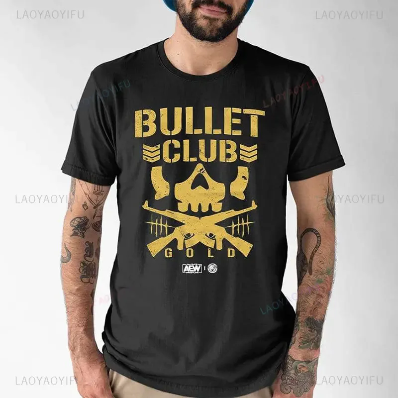 Camiseta de algodón para hombres, camisa de manga corta, estilo Bullet Club, Pro-Wrestling, Kenta, EVIL Jay, White Gedo, BONE SOLDIER CLUB, novedad de verano 2024