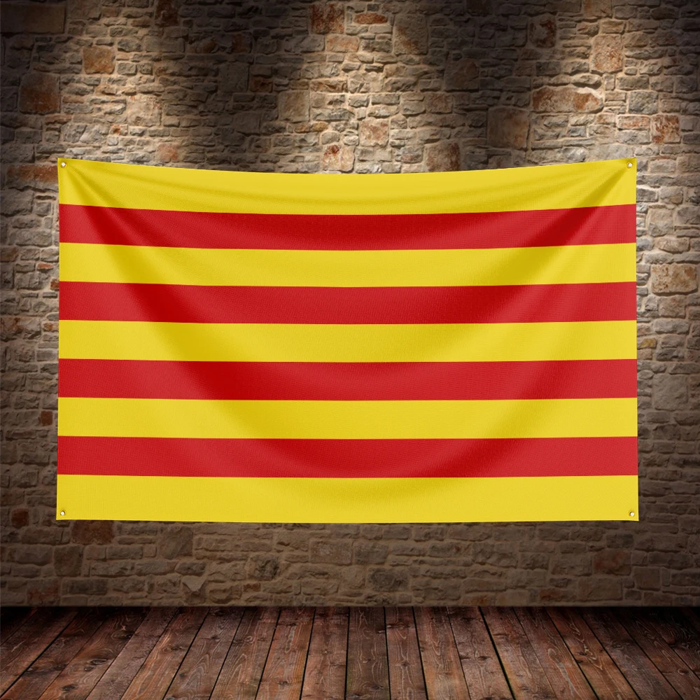 Bandera española de Catálía de España de 3x5 pies para decoración