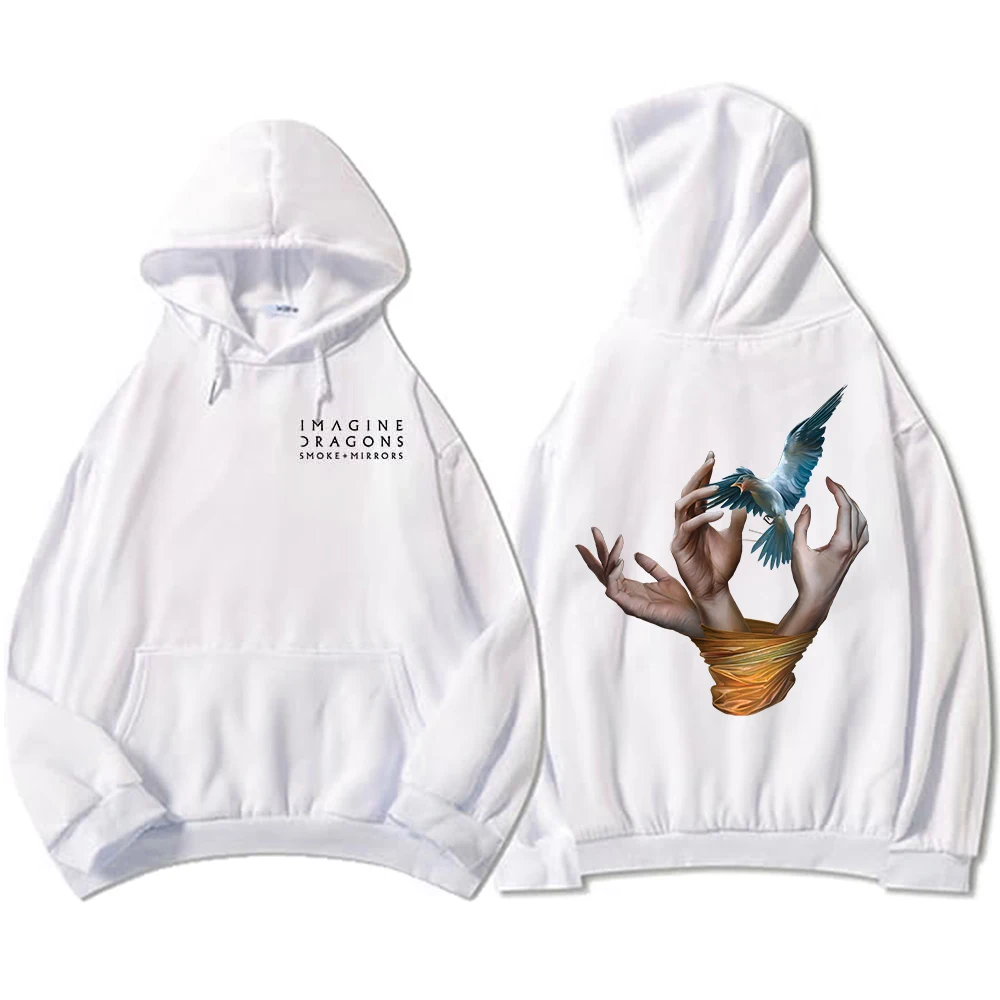 Band Imagine Dragons Hoodies Reflections From The Vault of Smoke + Mirrors Album Sweatshirts Long Sleeve Hooded Pullover Men Top