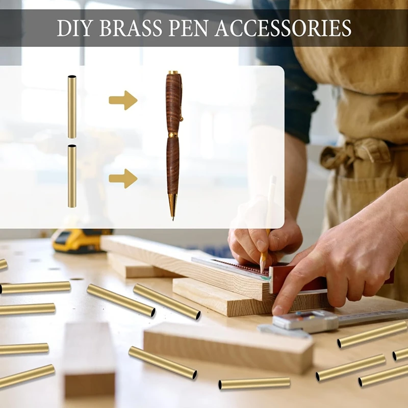 

20pcs 7mm Slim Pen Pen Transfer Brass Pen Replacement Accessories