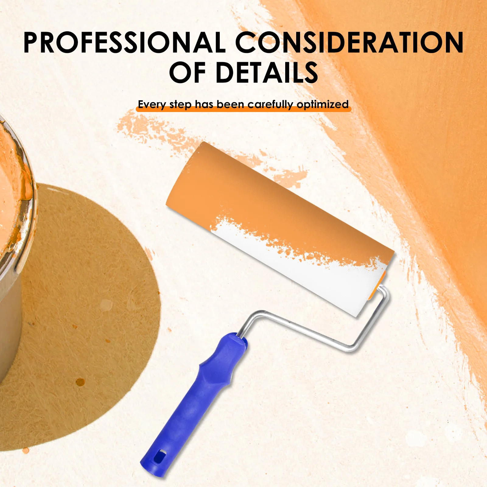 30 Buah Kuas Rol Cat Putih Tahan Lama Busa Cat Rol Lengan Lukisan Dekorasi Spons Rol Set Seni Perlengkapan Lukisan