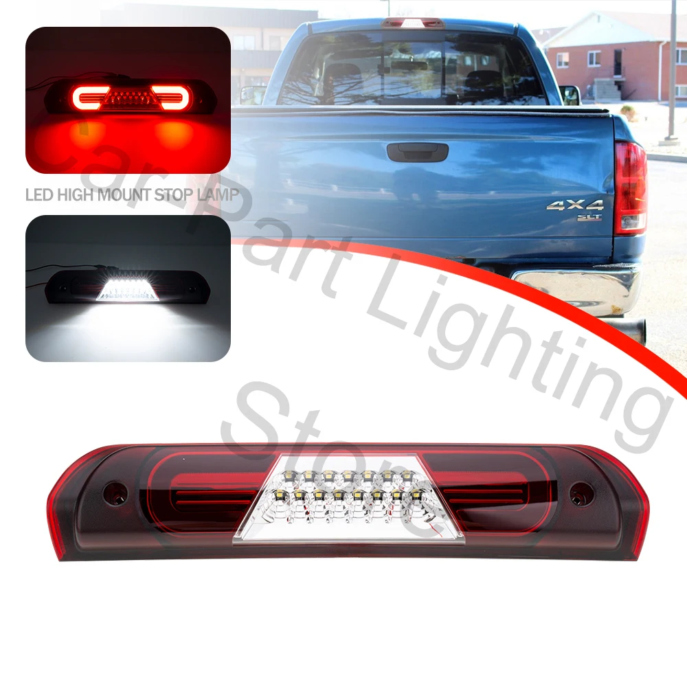 

LED Strobe Third 3rd Brake Cargo Light For Dodge Ram 1500 2500 3500 2003-2010 Rear Tail Warning Lights