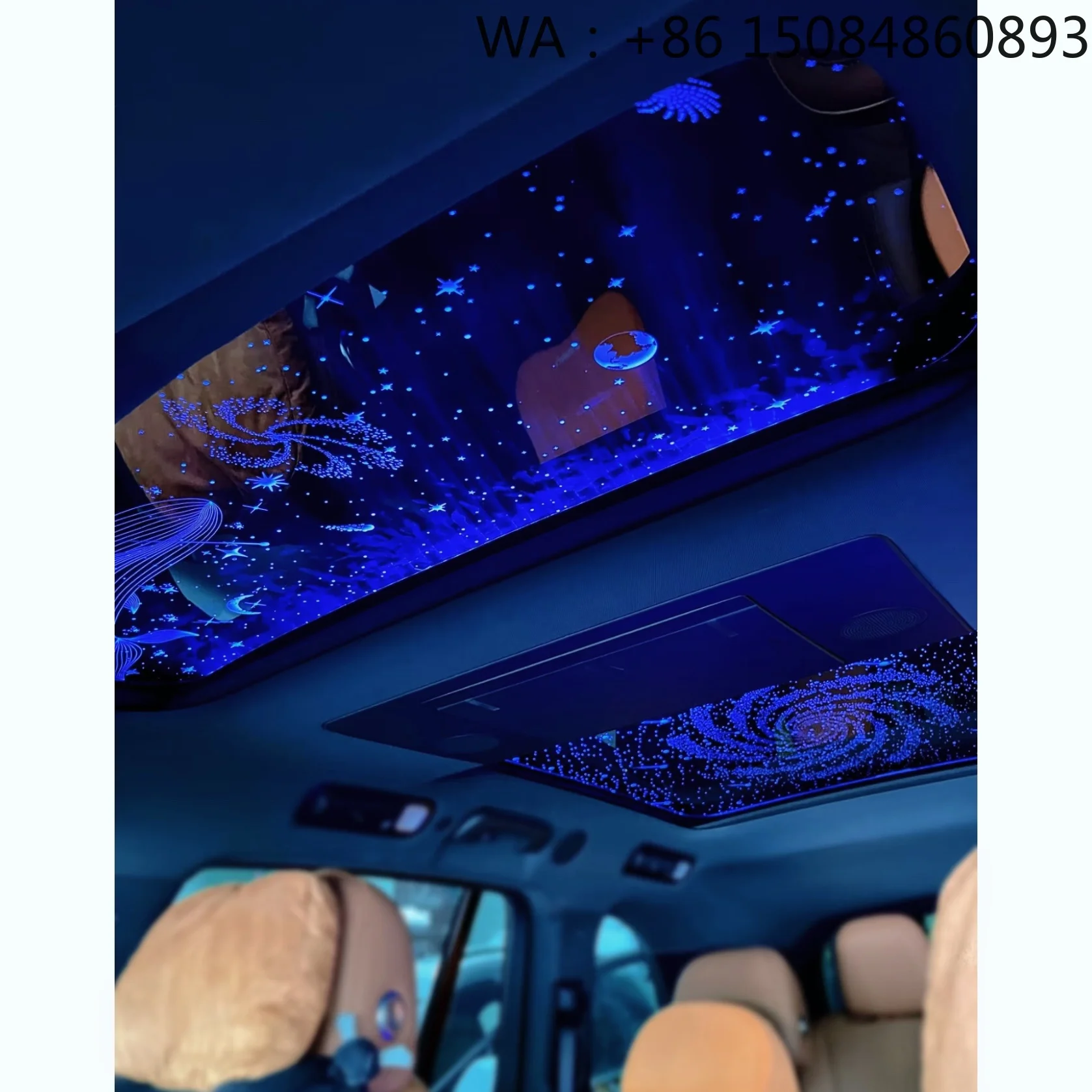 Customizable Car Ceiling Starry Sky Ambient Lamp Unique Auto Interior Light Decoration Universal Parts