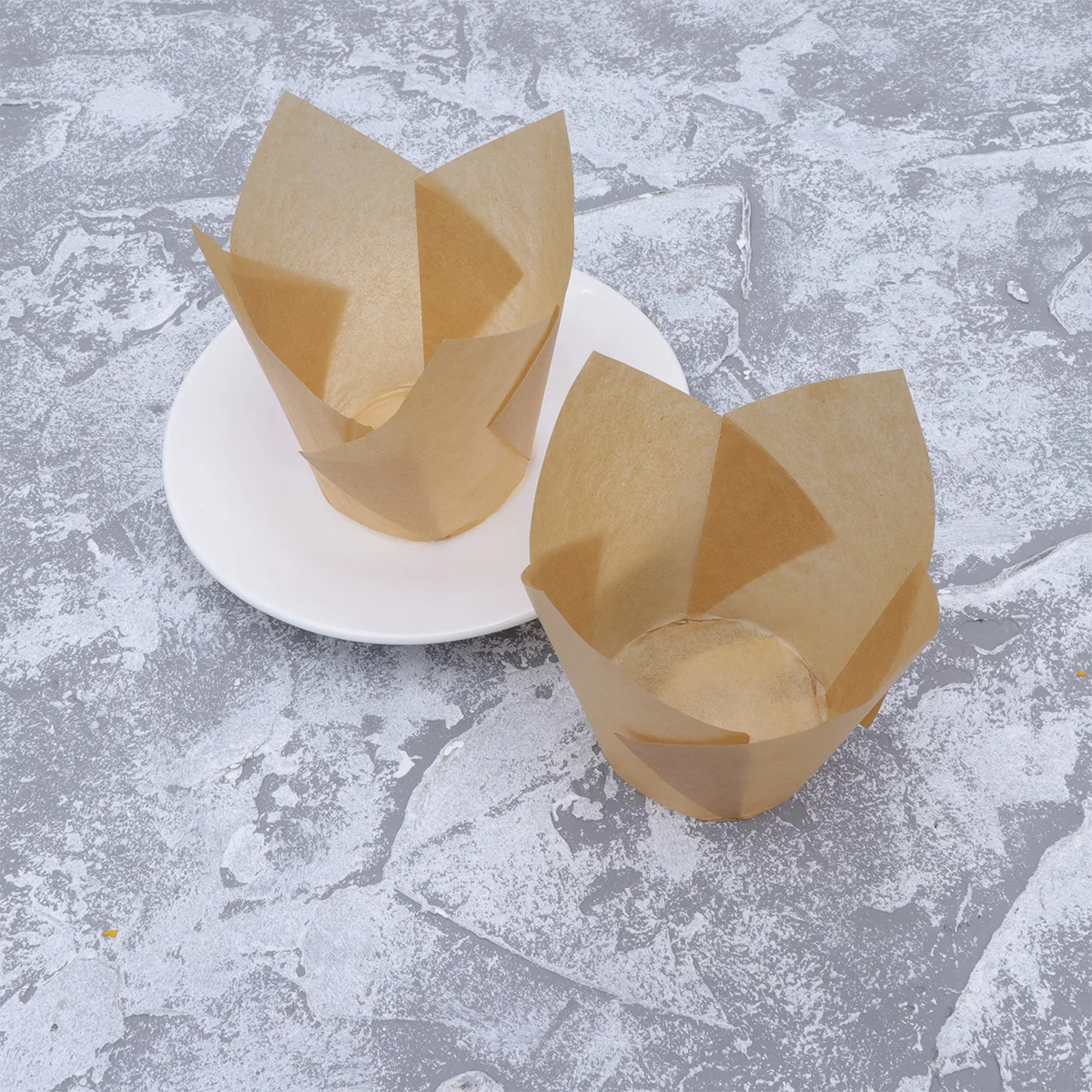 

100 Pcs Cake Tray Cupcake Case Individual Cases Style Paper Liners Papers Tulip Muffin Baking Cups Fashion Father