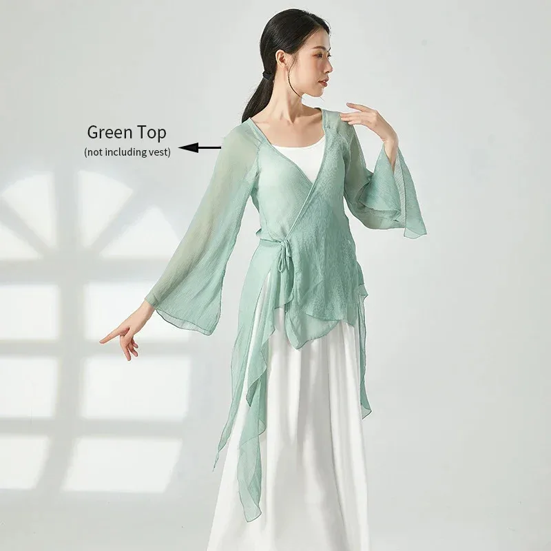 

Классические топы с рукавами-трубой, тренировочная женская рубашка, китайская танцевальная одежда, кардиган ZU3932c;3.k'6;d.a;