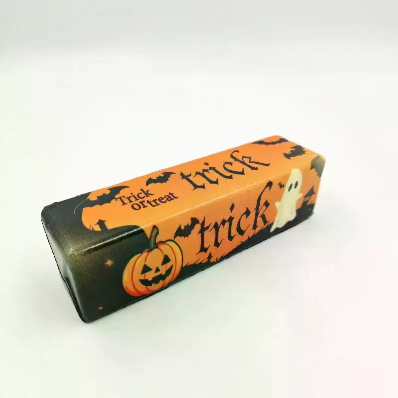 Halloween Slow Rising Decompression Toy Soft Stress Relief Pumpkin Ghost Bat Prints for Family Party Games