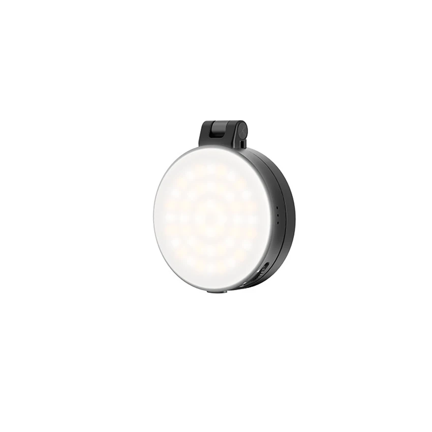 Magnetic Flip-Cover Makeup Light with Mirror - Adjustable Warm/Cool Light All-in-One Makeup Light and Phone Stand