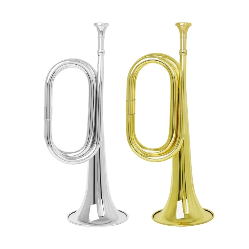 

Students Trumpet Lightweight Bugle Trumpet Durable Strong Practical Music Instrument for Children Teenagers School Band N58B