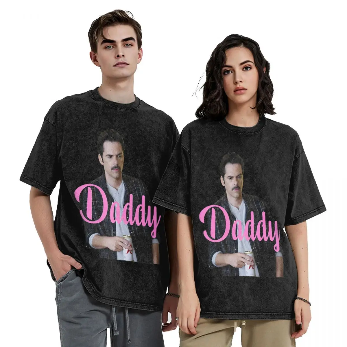 Daddy Charlie Swan Twilight T Shirt Hip Hop Washed Cotton Harajuku T-Shirts TV Movie Star Novelty Men Women Tops Streetwear Tee