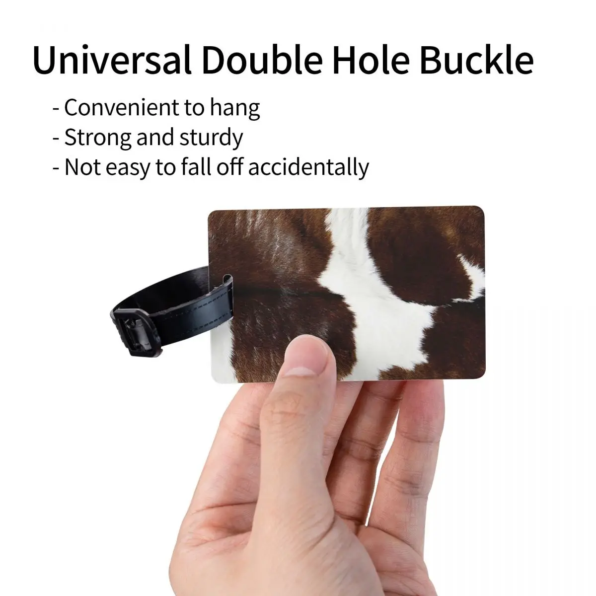 ريفي مزرعة البقرة طباعة علامات الأمتعة حقيبة اكسسوارات السفر موضة الأمتعة الصعود علامة التسمية حامل معرف اسم العنوان #3