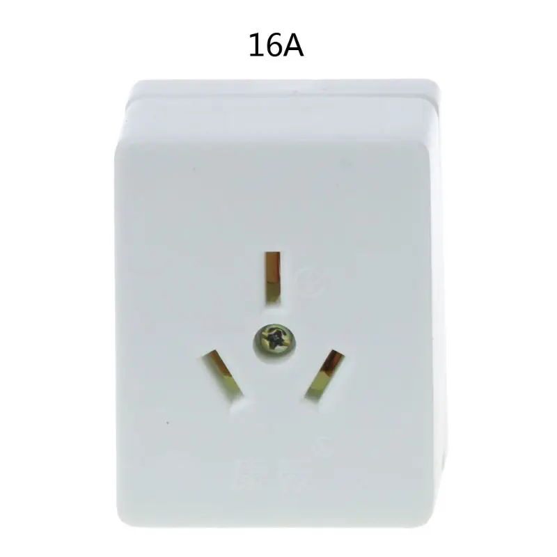 High Power Electrical Wall Socket, 86 Type, AC 250V, 10A, 16A, 3 Pin Plug, Panel, White for Air Conditioning