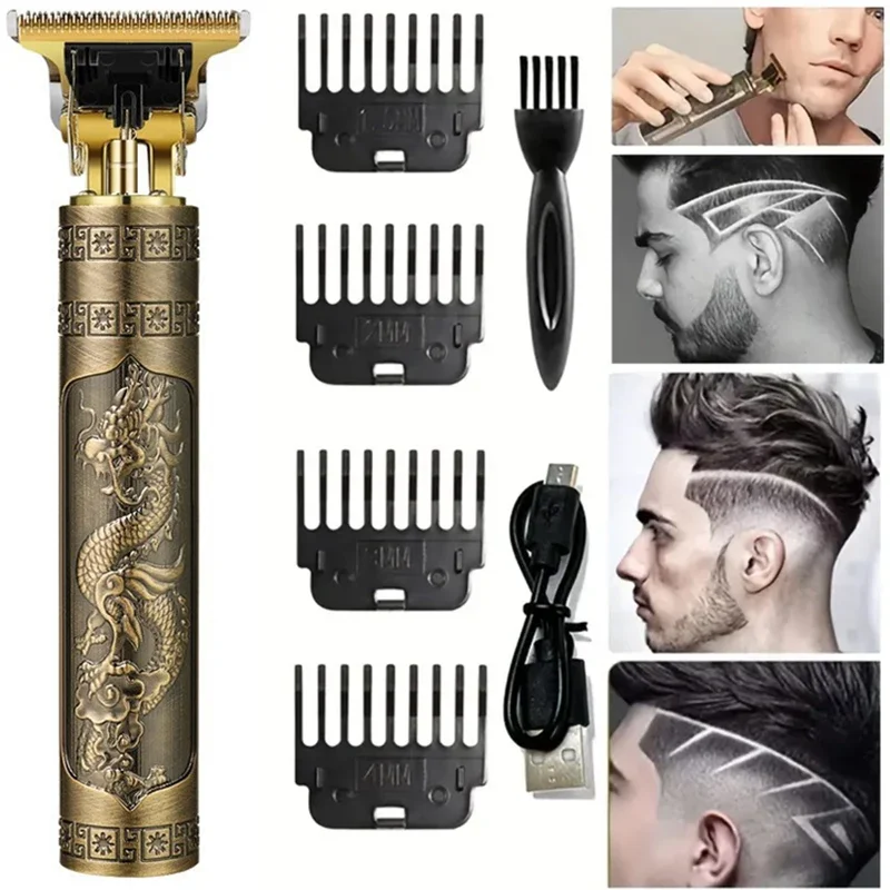 

Electric Hair Clipper Professional USB Cordless Clipper Professional Beard Trimmer Haircut Grooming Kit Hair Cutting Machine Pet