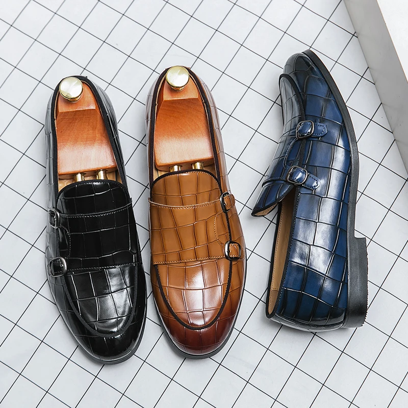 

Trend Men Casual Leather Shoes Slip On Loafers Man Comfortable Casual Business Shoes For Men Dress Shoes Office Formal Loafers