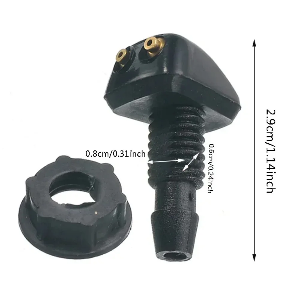 2026 NEW  Car Universal Front Windshield Wiper Nozzle Jet Sprayer Kits Sprinkler Water Fan Spout Cover Washer Outlet Adjustment