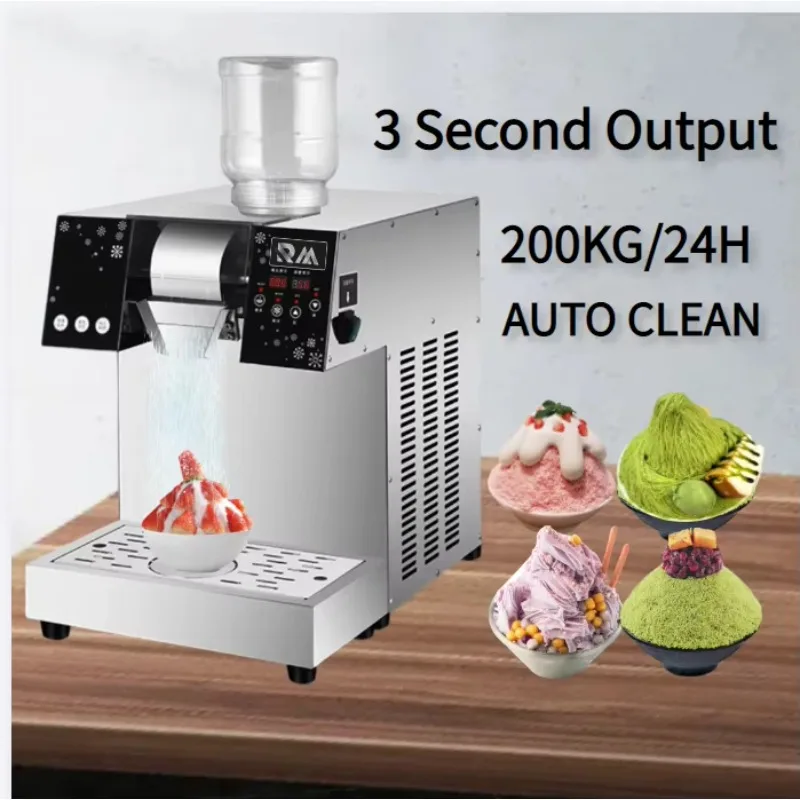 Bingsu-snow-ice-machine Mesin Es Bingsoo Cup Milk Snow Shaved Ice Shaver Cream Snowflake Flake Maker Korea Korean Bingsu Machine