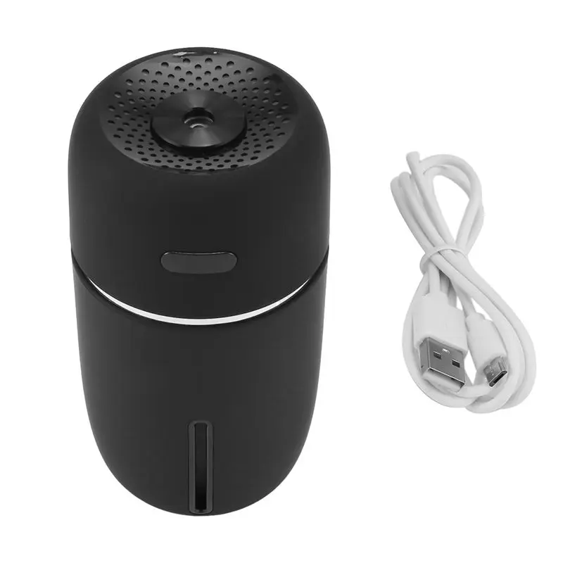 

CKFAM-USB Car Humidifier 200Ml Mini Portable Humidifier With 7 Colors LED Night Light Quiet Adjustable Mist Modes For Travel