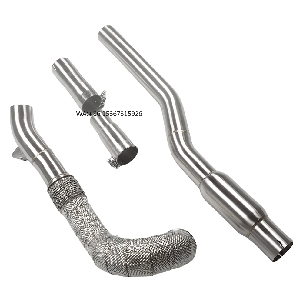 

Three-Way Catalytic Converter Exhaust Downpipe R Heat Shield New Condition Tuning Exhaust System