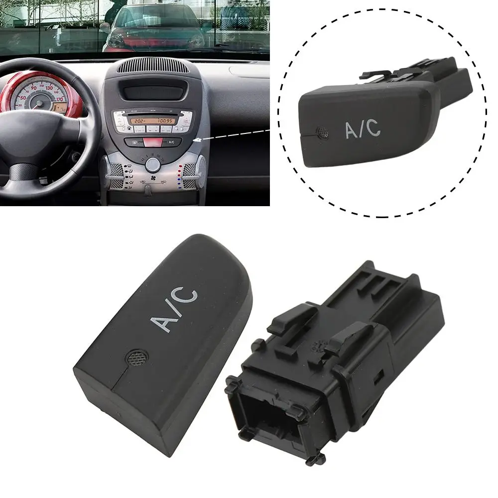 Repair Car Accessories for Citroen C1 2005 -2014 Fit For Peugeot 107 Air Condition AC Switch Button Push Button 6554KX