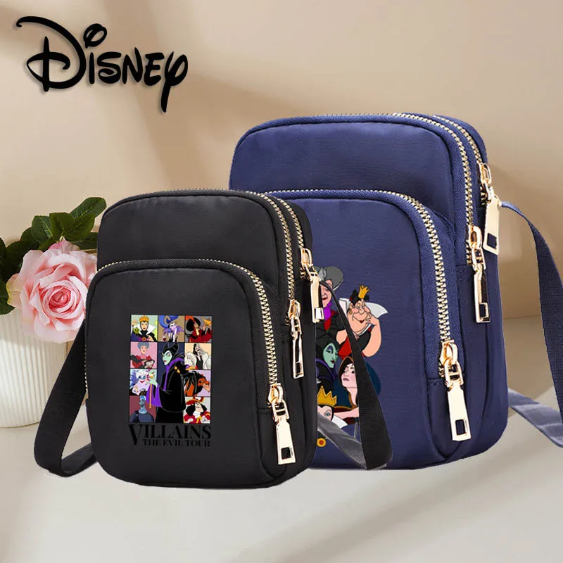 

Villain Nylon Women's Bag Zipper Crossbody Bags Mobile Phone Lady Female Casual Women's Handbag Wrist Female Pouch Bags