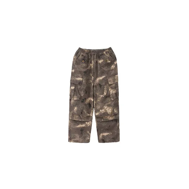 Ragazzi Costumi Hip Hop Gilet mimetico Pantaloni T-shirt nera Pantaloncini da ballo di strada Ragazze Jazz Set di vestiti da palcoscenico Gruppo Streetwear