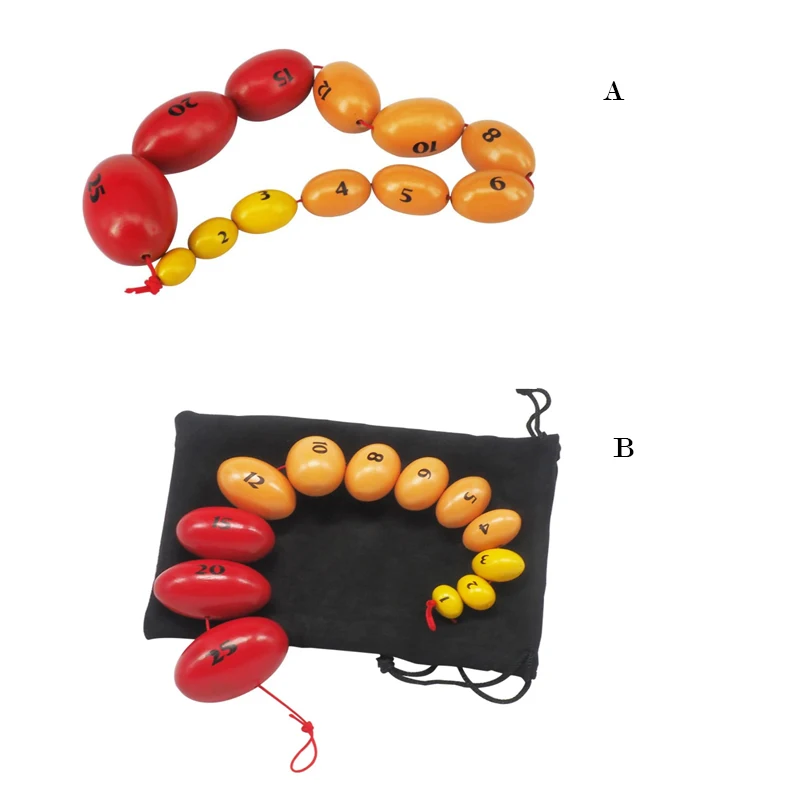 Wooden Prader Orchidometer, Prader Balls, Endocrine Rosary for Measuring Testis Scale in Clinic/Hospital