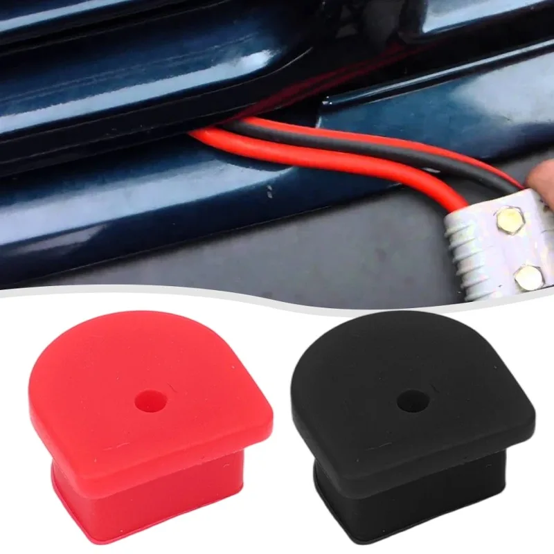 Red and Black Dual Color Cable Kit Connector Plug Battery Cable Connector Dust Cover Silicone Waterproof Protective Sleeve